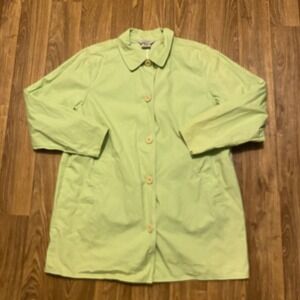 Vintage L.L. Bean Barn Chore Jacket Women Large‎ Neon Lined Canvas Hunting Field